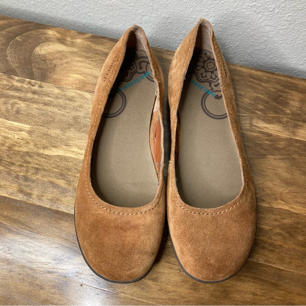 Merrell Avesso Ballet Flats Oak Brown Suede J56340